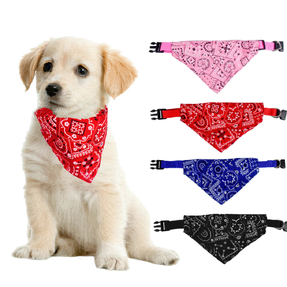 Pink Dog Bandana Scarf